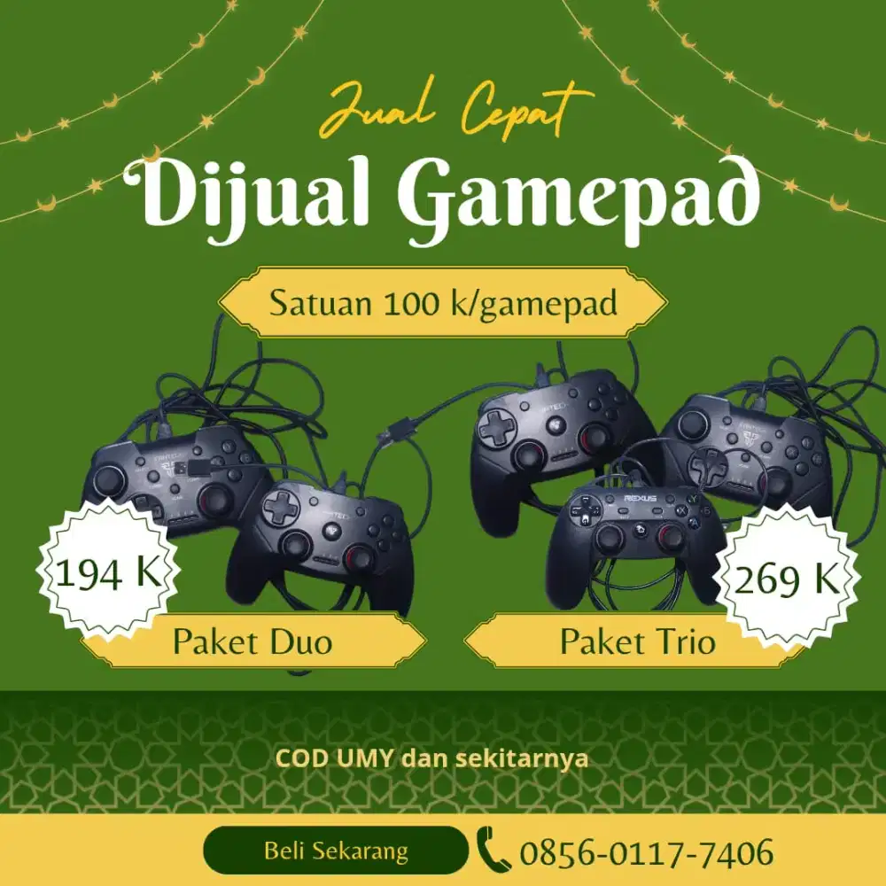 Di jual cepat gamepad murah
