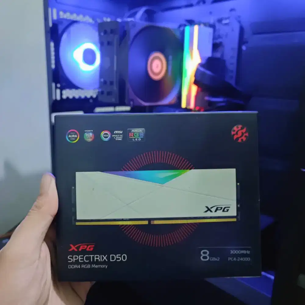 RAM ADATA XPG Spectrix D50 16GB (2x8GB) DDR4 3000MHz CL16 - White