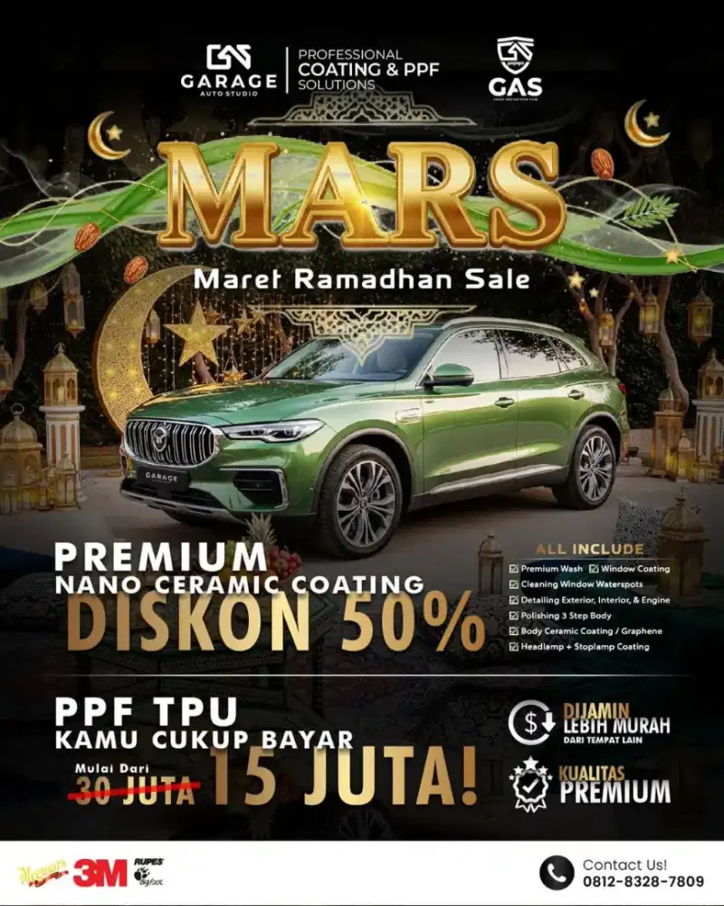Coating Mobil diskon 50%