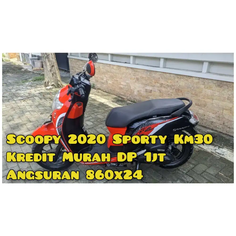 Scoopy 2020 sporty Km30Rb mesin top