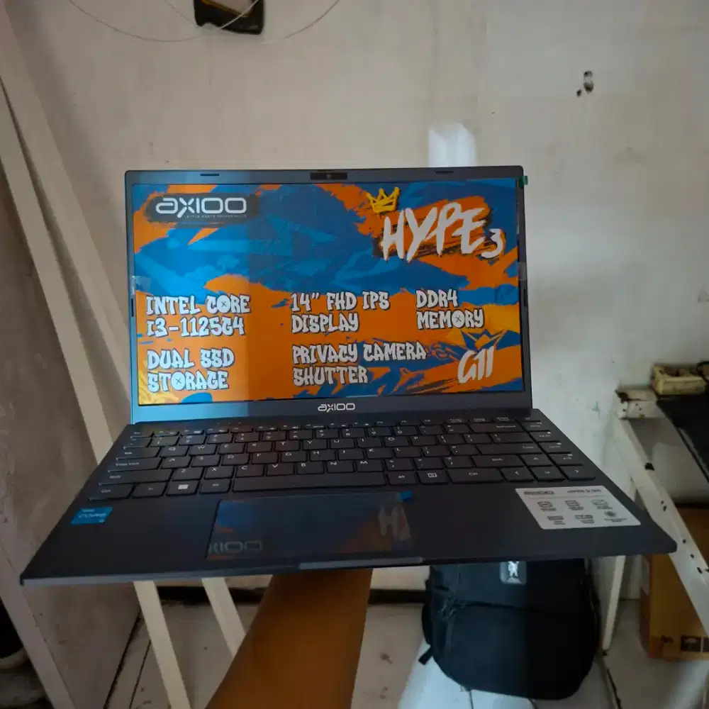 B.U SAIKI UANGKAN LAPTOP BARU AXIOO HYPE 3 I RAM 8 I SSD 256