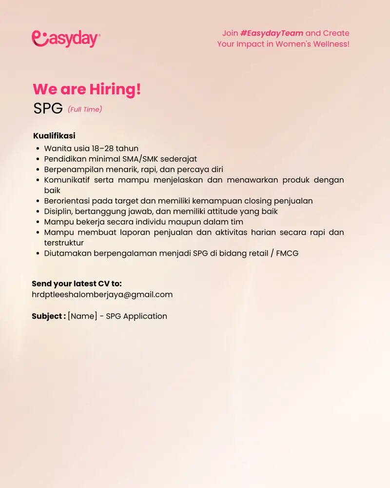 Sales Promotion Girl Easyday