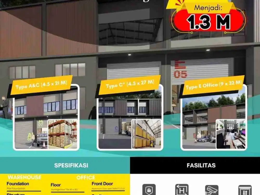 Gudang Multiguna di jalan utama Pantura