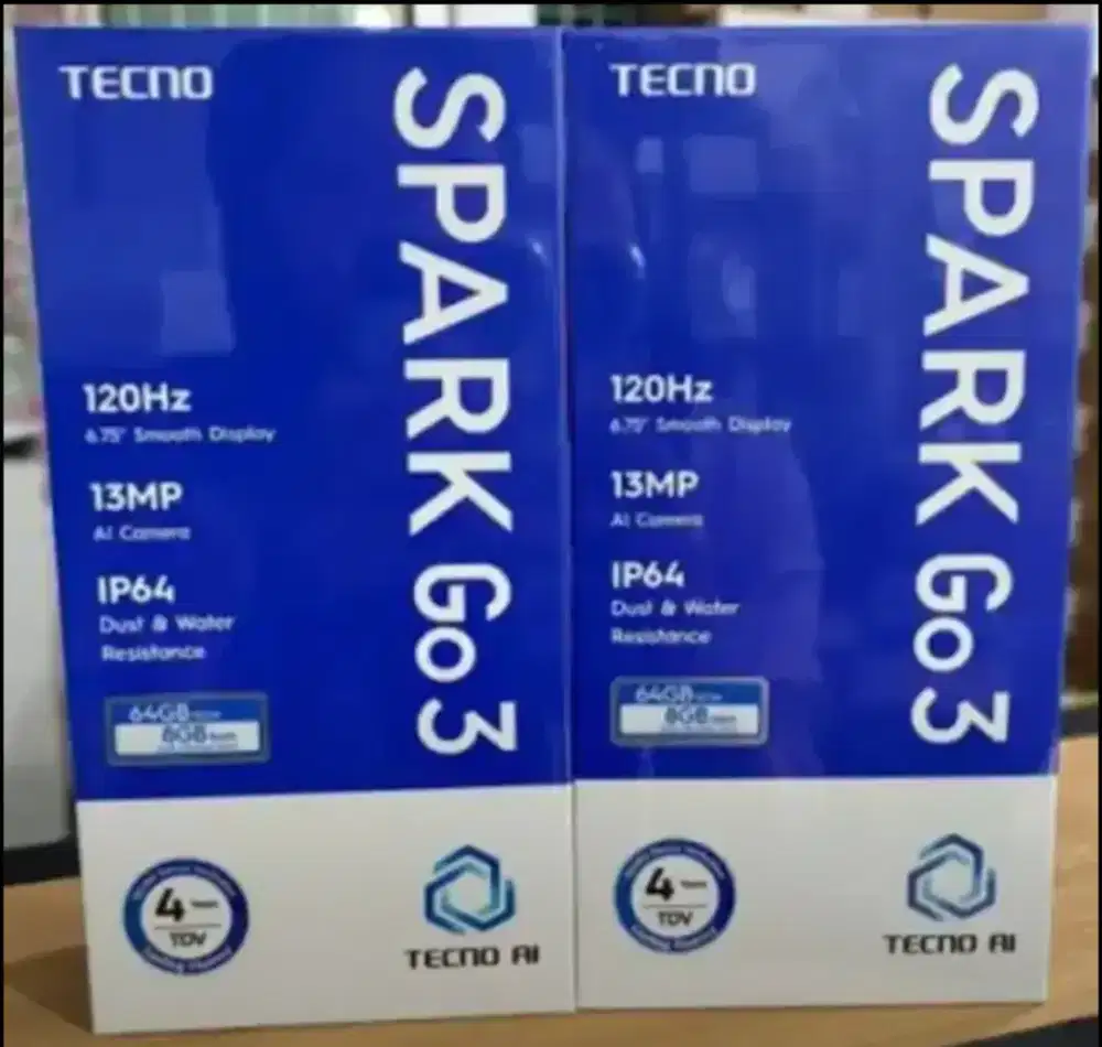 Tecno Spark Go 3 4/64 - 4/128 BNIB Garansi Resmi Indonesia