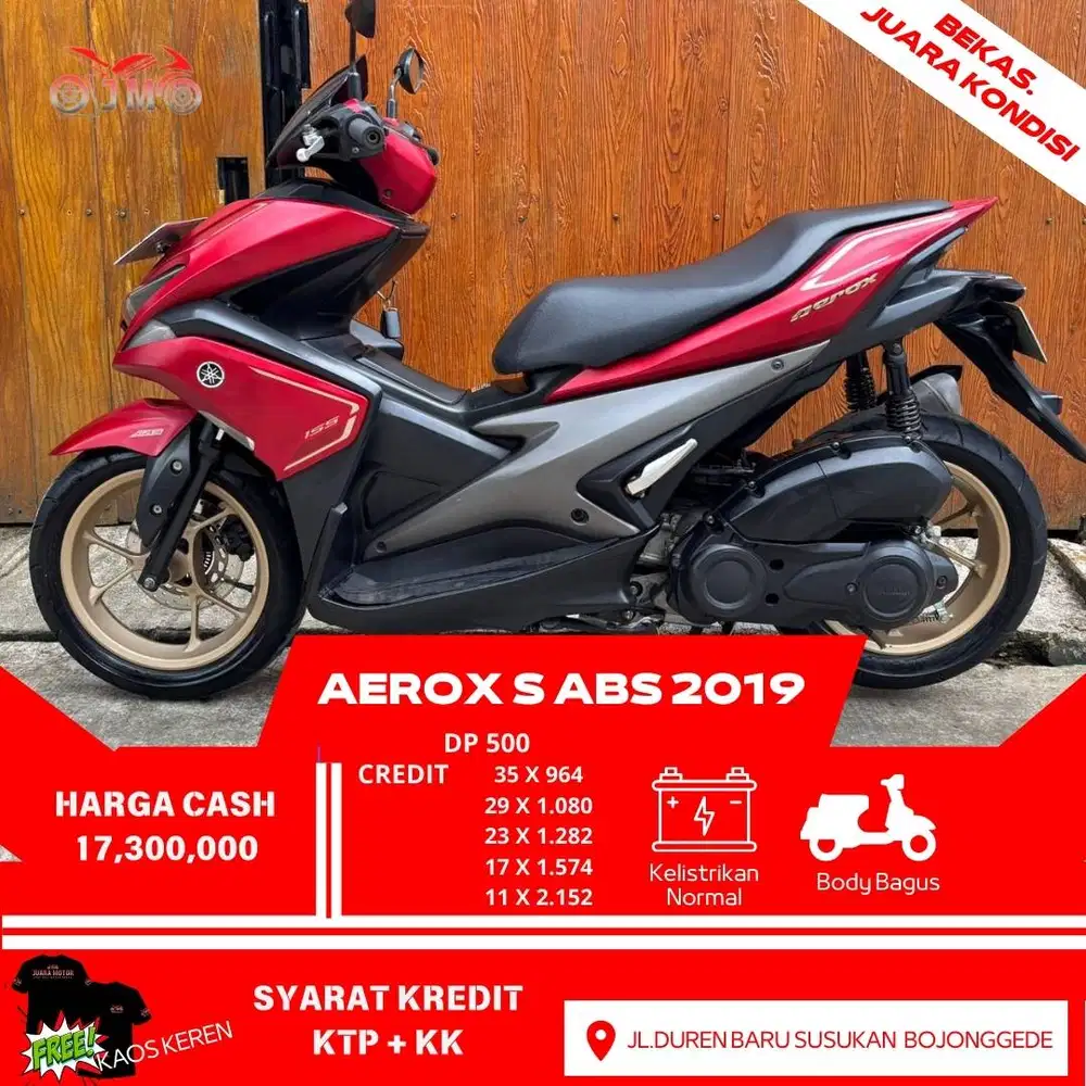 AEROX S ABS 2019 KEYLES CREDIT DP MULAI 500 RB DIBANTU SAMPE ACC
