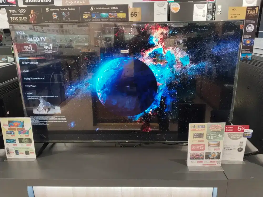 TCL QLED GOOGLE TV 4K 65