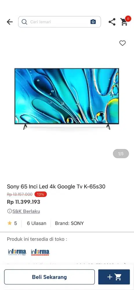 sony google tv 65 inc