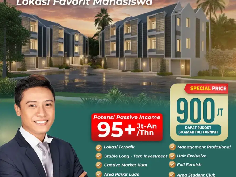 Rukost Granada Casa Sincera Bogor - Investasi Pasif Income 95 Juta/Tahun Dekat Kampus IPB