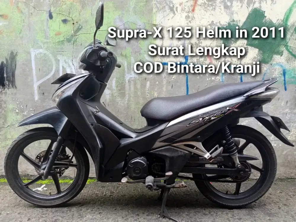 Supra X-125 Helm in 2011 CW SS Lengkap pajak off 11-2022