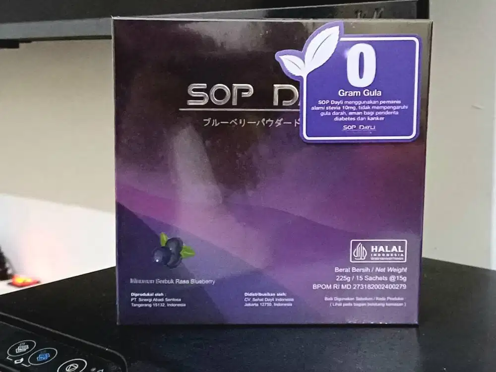 SOP DAYLI Minuman Serbuk Rasa Berry - 15 Sachet - BPOM