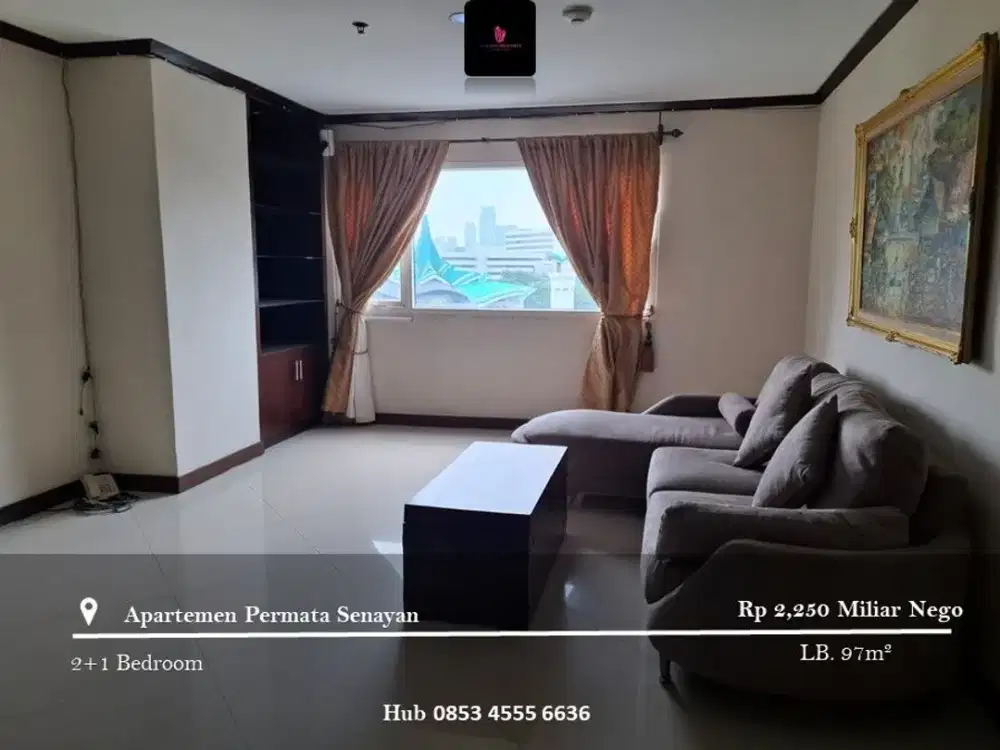Dijual Apartement Permata Senayan Low Floor 2BR Full Furnished