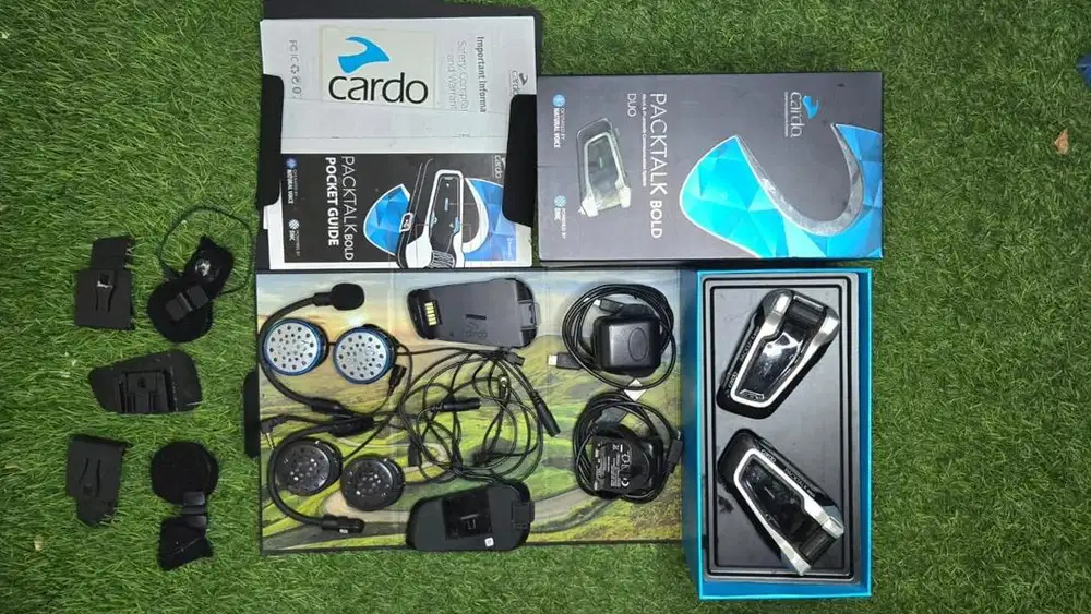 Packtalk Bold Dual Intercom Helm – Normal, Siap Pakai