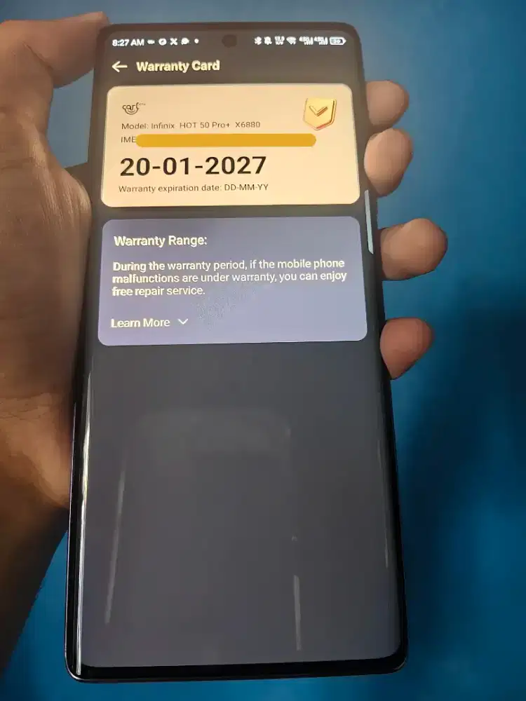 Infinix hot 50 pro + 8/256