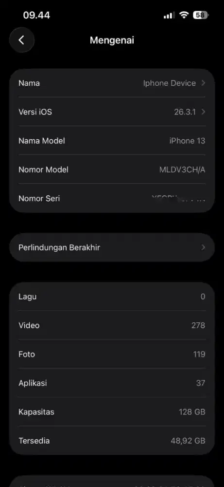 Iphone 13 Inter 128GB White