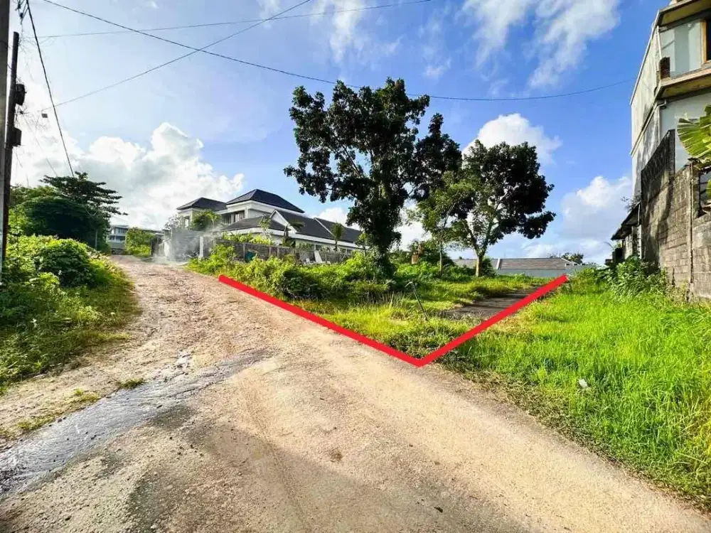 Tanah Hook Lingkungan Villa Elite Jl Toyaning Ungasan