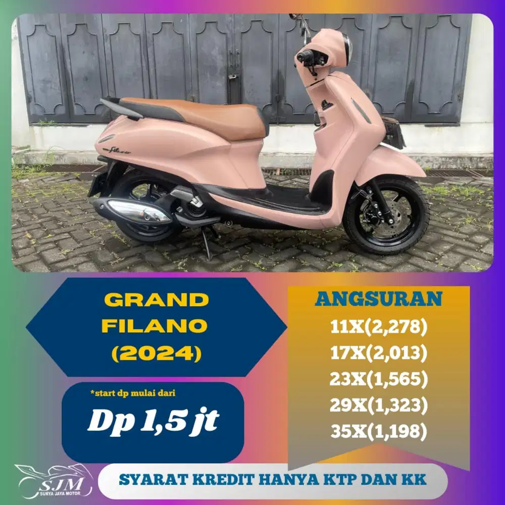 YAMAHA GRAND FILANO 2025 CASH & KREDIT