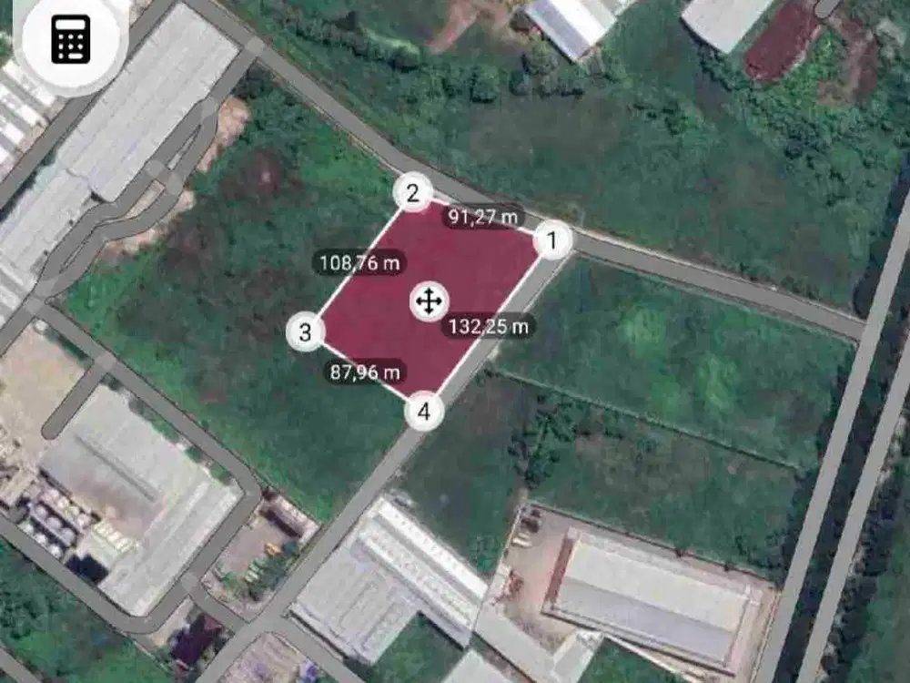 Tanah Pergudangan Luas 1 Hektar SHM