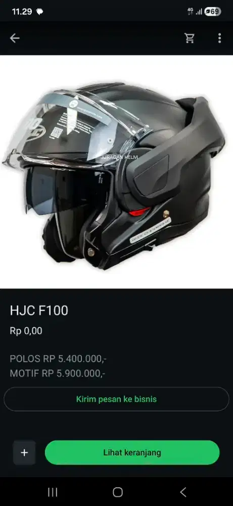 Helm HJC kondisi 95 %