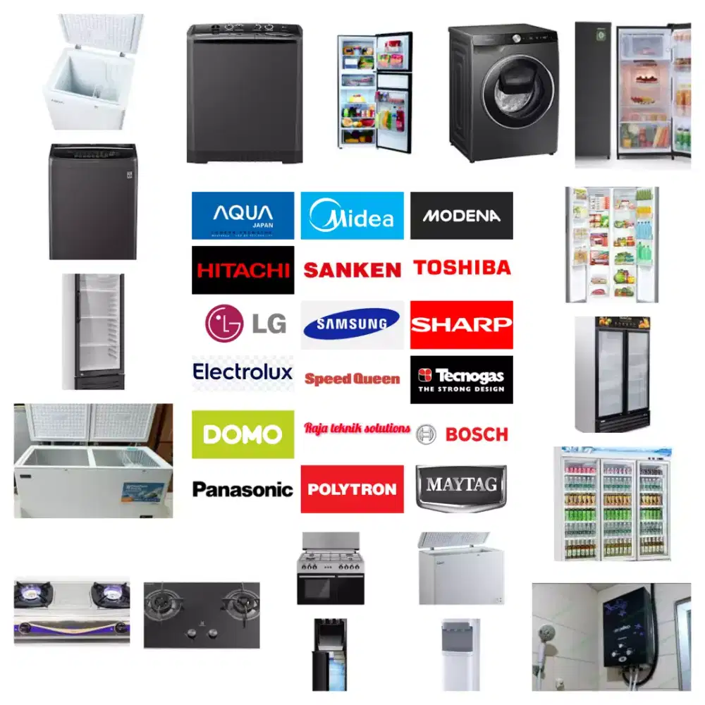 Service mesin cuci dispenser freezer showcase kompor gas chiler kulkas
