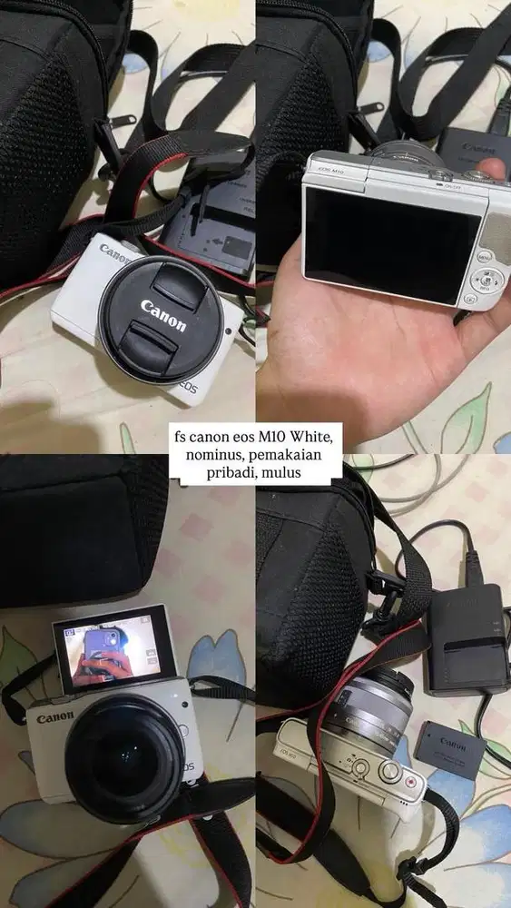 Canon EOS M10 Putih Bekas (negoin aja)