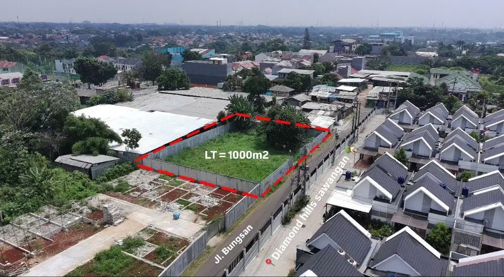 DIJUAL TANAH STRATEGIS SAWANGAN DEPOK – LUAS 913 m² – COCOK UNTUK INVE