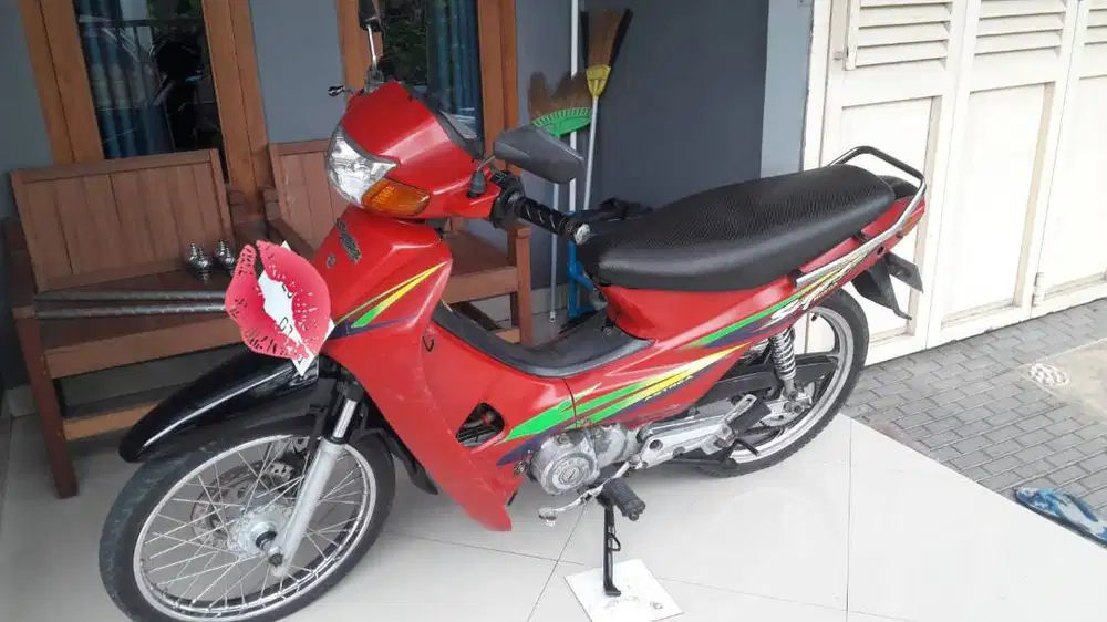 supra 100 komplit asli merah
