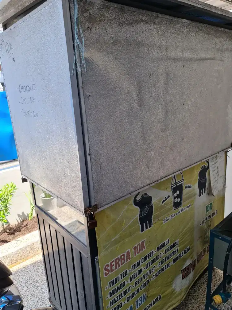 Gerobak Minuman Siap Jualan