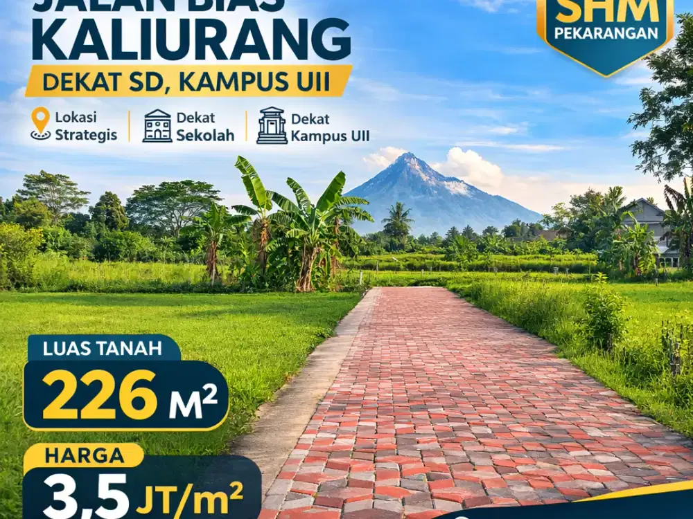 Tanah Jogja 2 MENIT SD BIAS KALIURANG SHMP