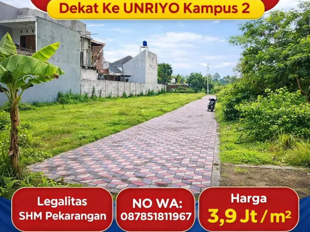 Tanah Maguwoharjo 3 menit dari  UNRIYO kampus 2