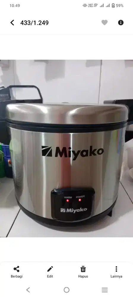 Di jual rice cooker 20 liter normal