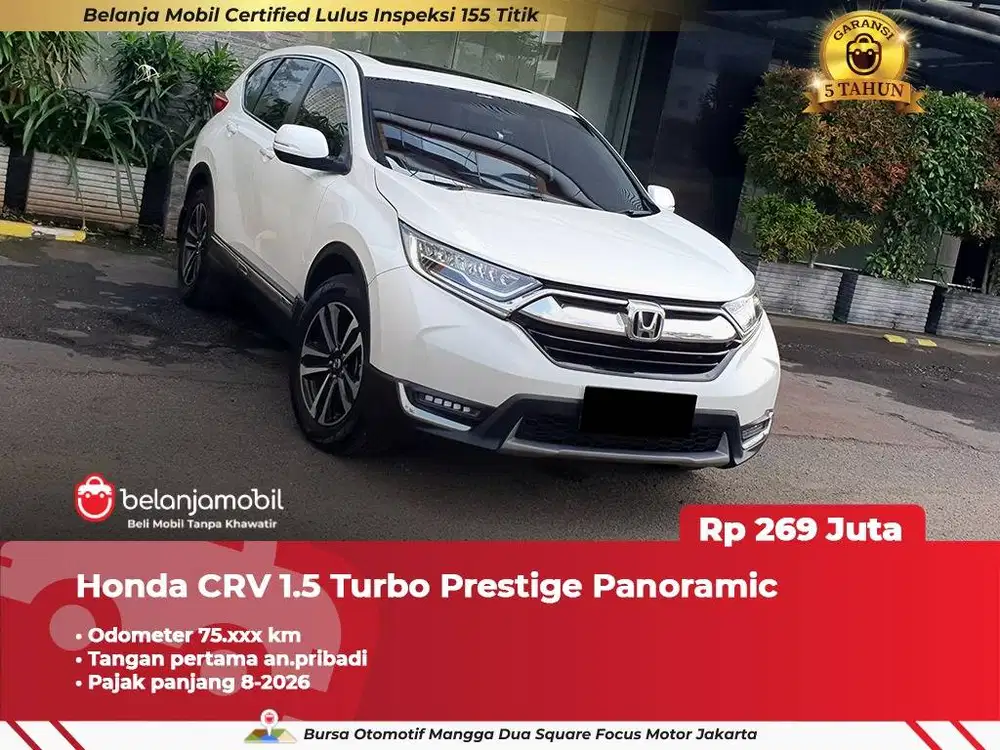 [ GARANSI 5TH ] Honda CRV CR-V CR V 1.5 Turbo Prestige 2017/2018