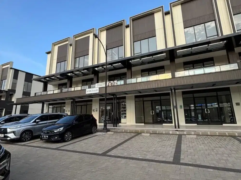 Ruko Gandeng Sorrento Grande Gading Serpong – Alfresco 3 Lantai Hadap Boulevard, Double Fasad, 17M