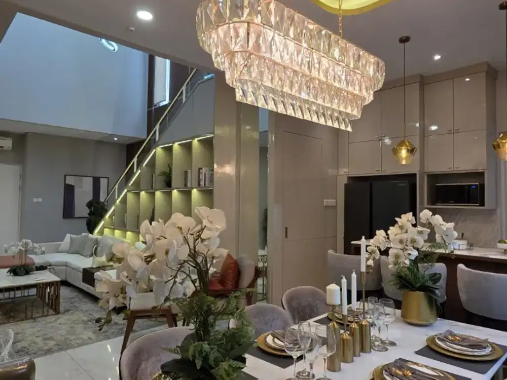 Rumah Mewah Hoek Fully Furnished Pasadena Gading Serpong – LT 243 / LB 283, 4+1 KT, 11,5M Nego