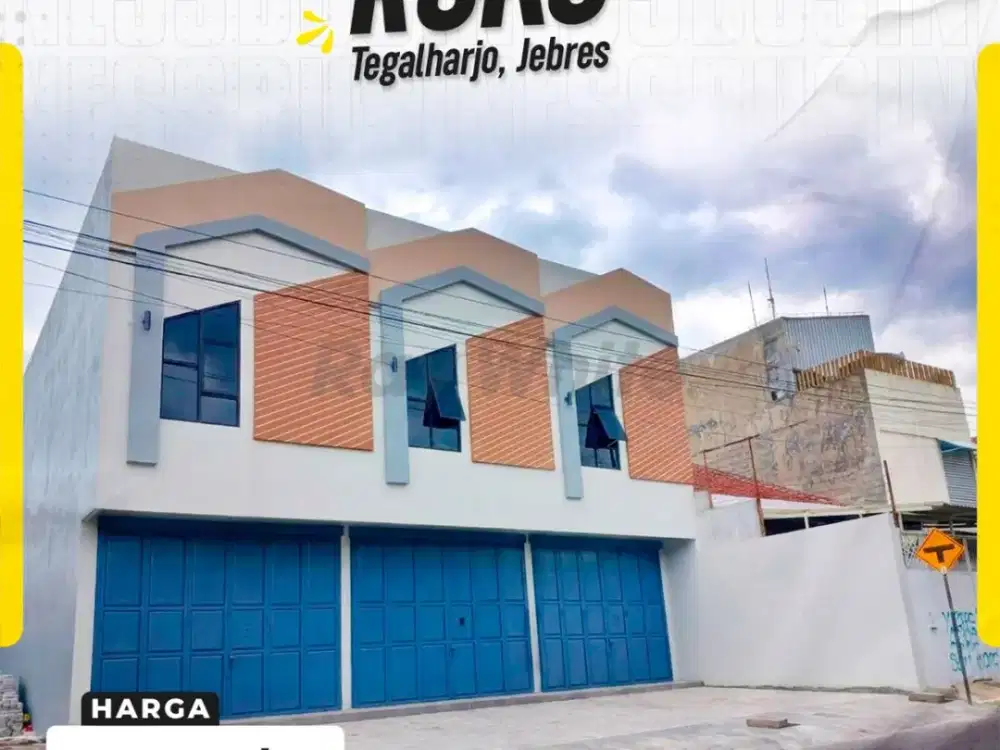 Ruko Baru 2lantai Siap huni strategis dekat RS Dr Oen Kandang Sapi Jebres Solo