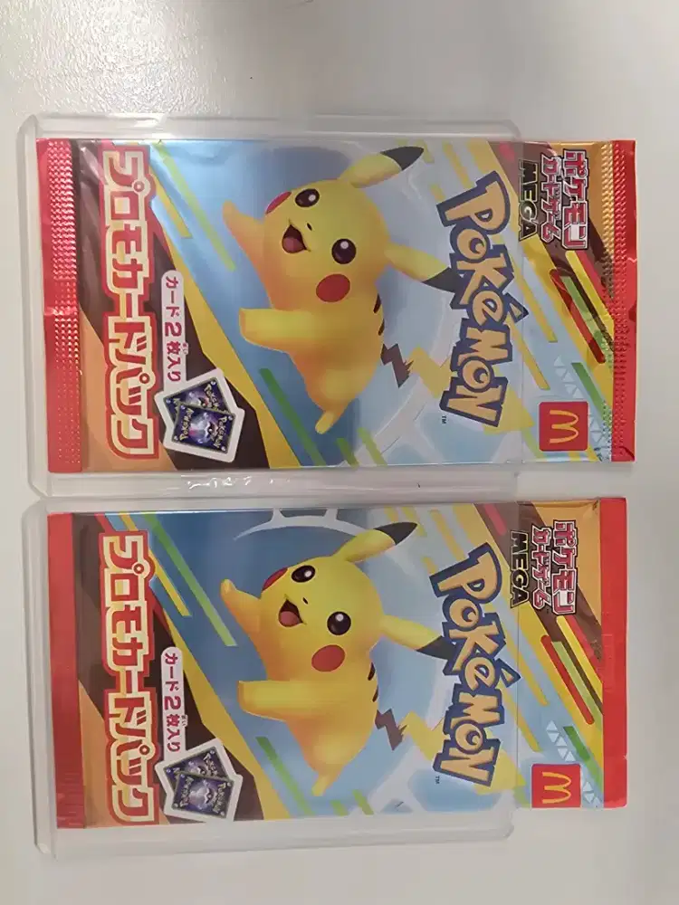 Pokemon pikachu mcd pack mcdonalds sealed kartu mega jepang jpn