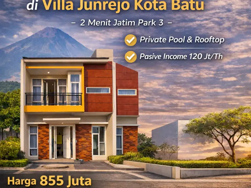 Dijual Villa Mewah Kota Batu Dekat Jatim Park 3