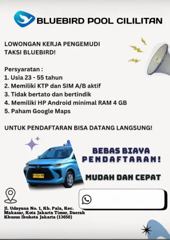 Driver online jakarta timur