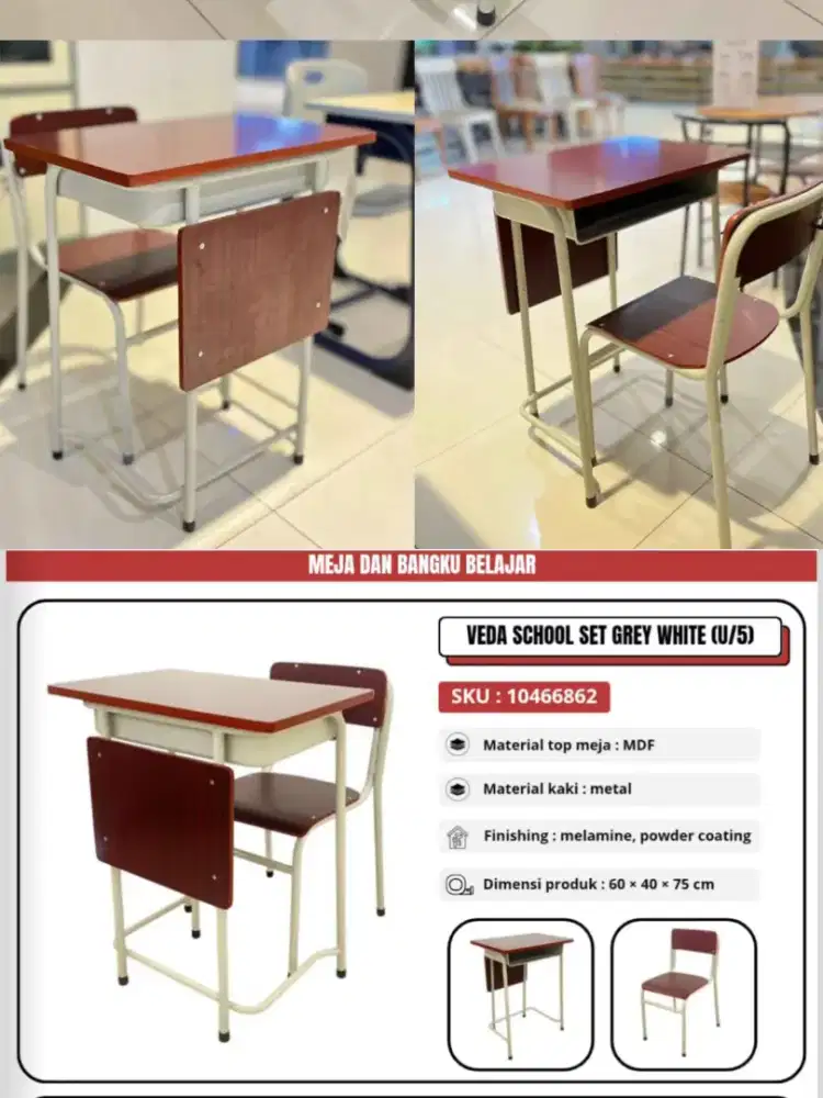 Set meja sekolah murah