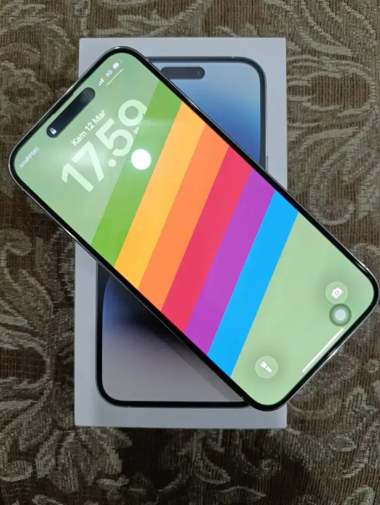 Iphone 14 pro max 256GB. Silver, fullset, bekas garansi ibox