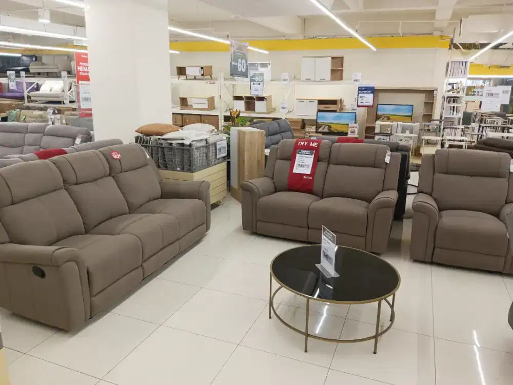 JUAL MURAH SOFA SET RECLINER