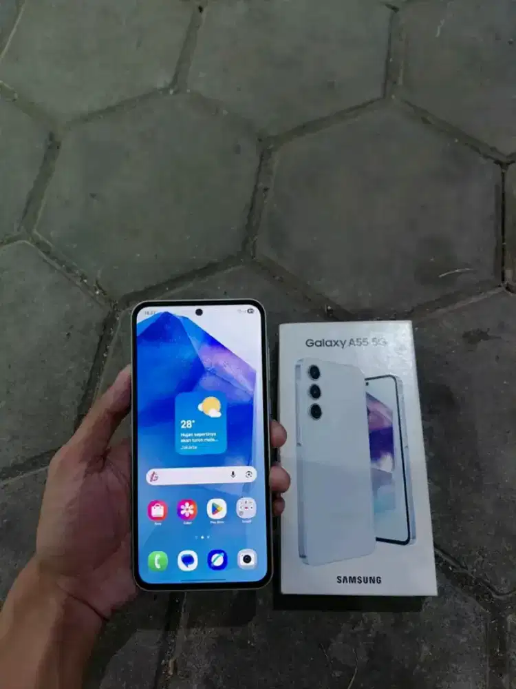Samsung A55 5G Garansi Aktiv No Minus Like New