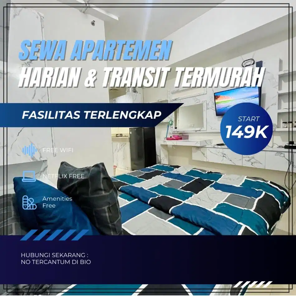 Sewa apartemen Treepark Bsd Harian/Transit Termurah Tangerang