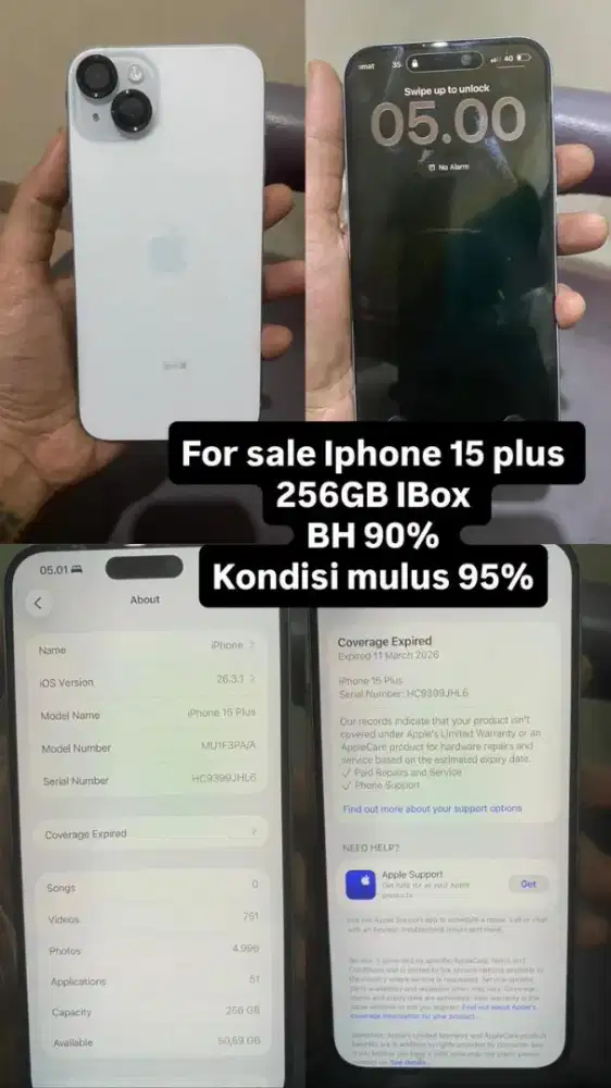 iPhone 15 plus 256 iBox