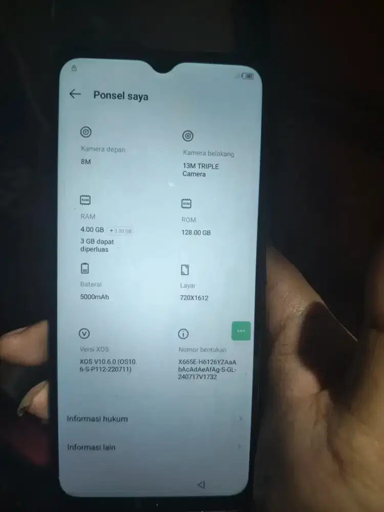Infinix hot 20i 4+3/128