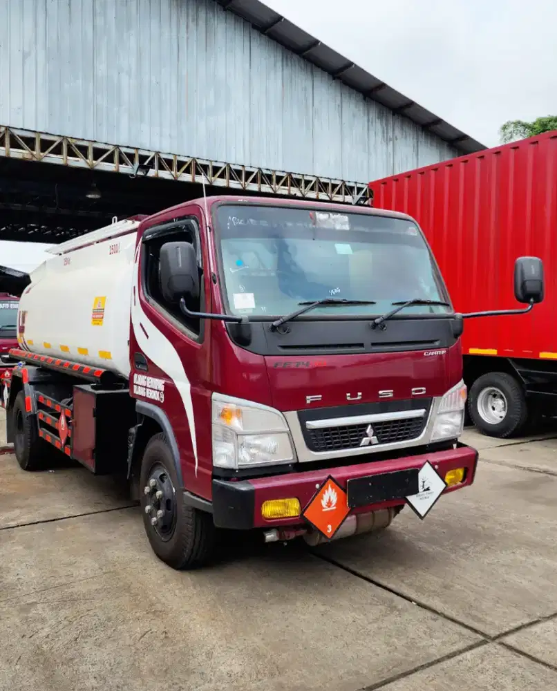 MITSUBISHI COLT DIESEL CANTER 6 BAN FE74HD TANGKI BOTTOM LOADING BARU