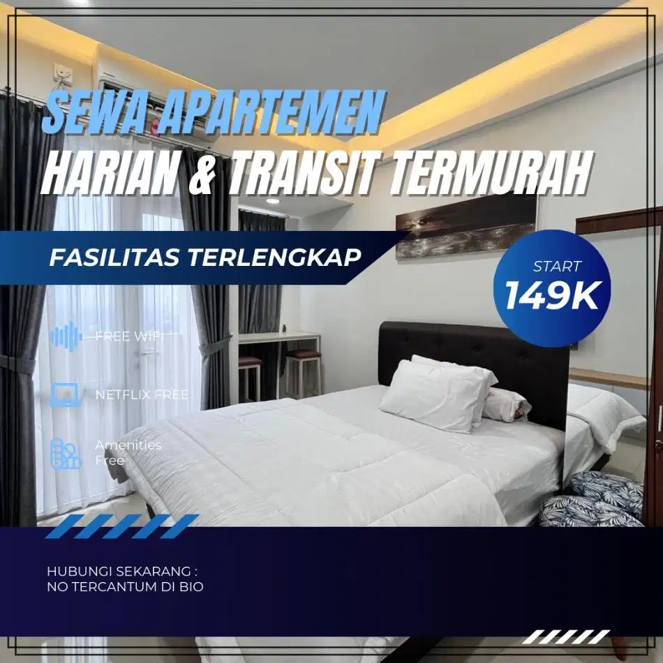 Sewa apartemen Green Lake View Tangerang selatan Harian/Transit murah