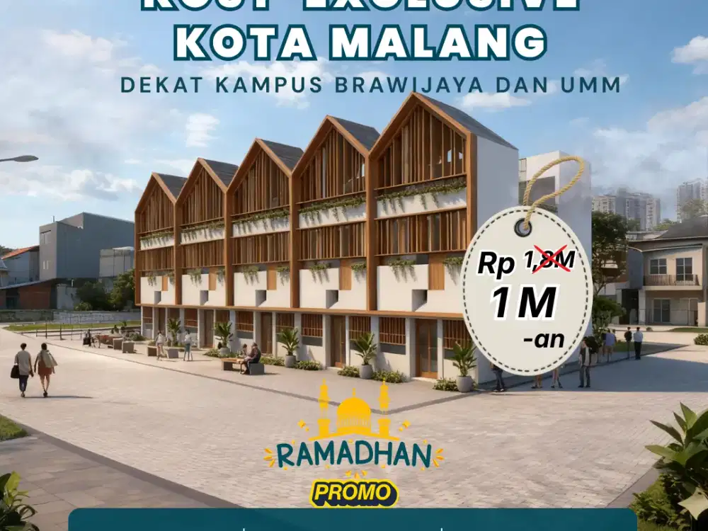 Kost Exclusive Kota Malang 10 Kamar Bonus Furnished AC Water Heater Kamar Mandi dalam