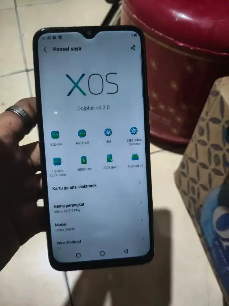 Infinix hot 9 play 4/64