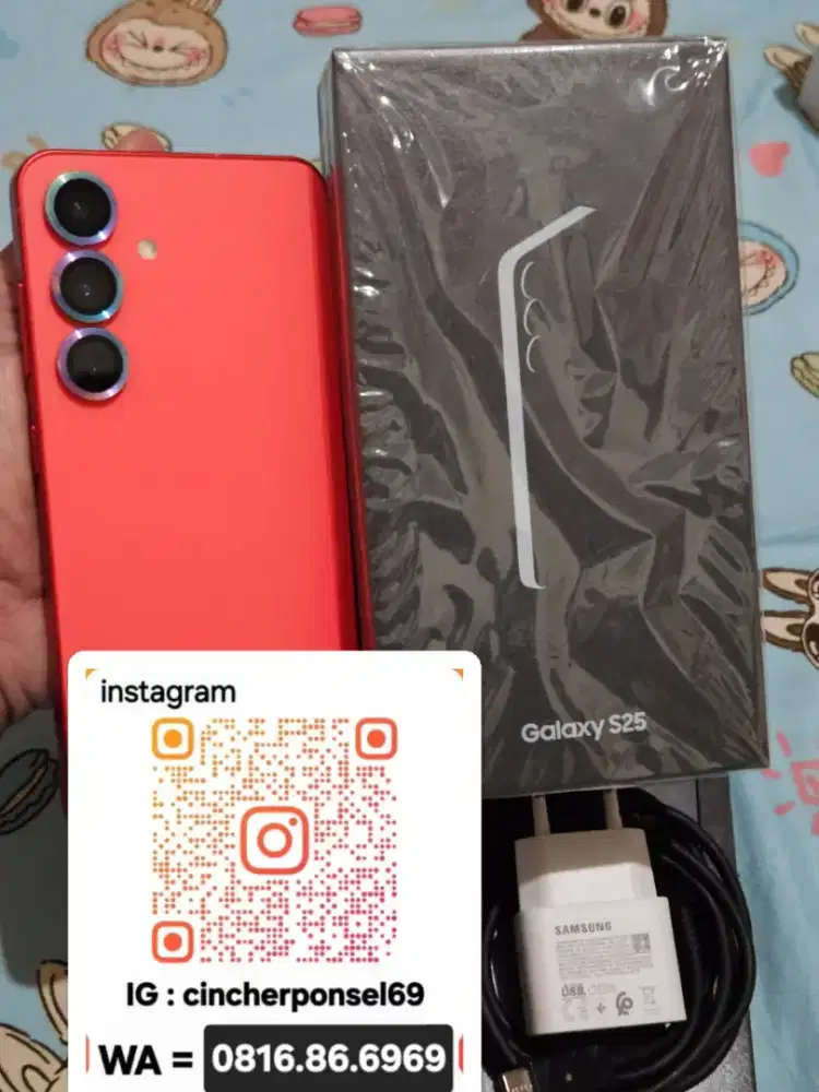 Jual hp likenew Samsung s25 12/512 5g grns warna esklusif free adaptor