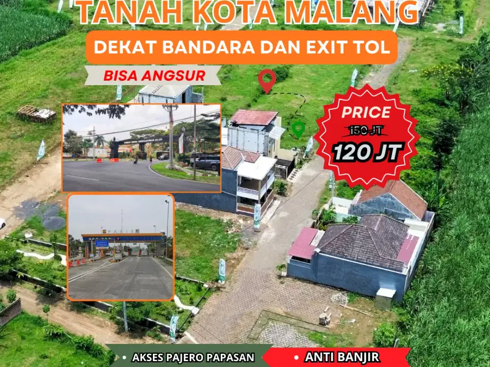 Tanah Kota Malang Pakis Asrikaton Promo 120 Juta Dekat Bandara